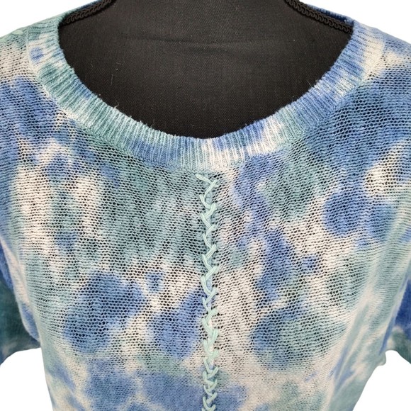 Sundance Tie Dyed Zenia Cotton Sweater - Large - Picture 6 of 12
